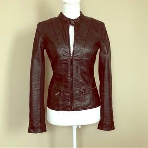 Like New Express Faux Leather Moto Jacket